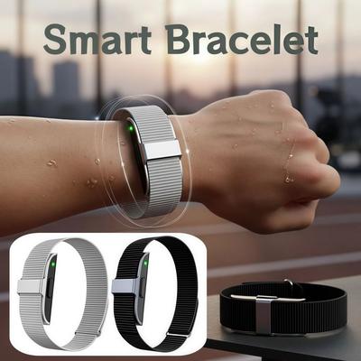 Waterproof Smart Bracelet Lightweight Advanced Sport Tracker Watch Black Heart Rate Blood Pressure Monitoring Pedometer Bracelet