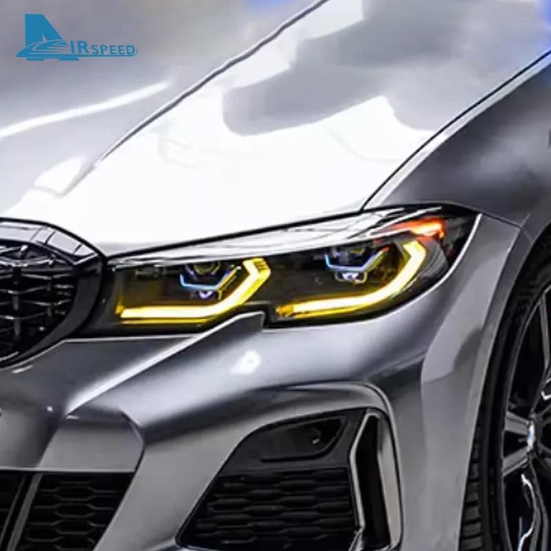 DRL LED Boards for BMW 3 Series G20 G21 - 320i 330i Adaptive Headlight Daytime Running Light Angel Eyes Lemon Yellow