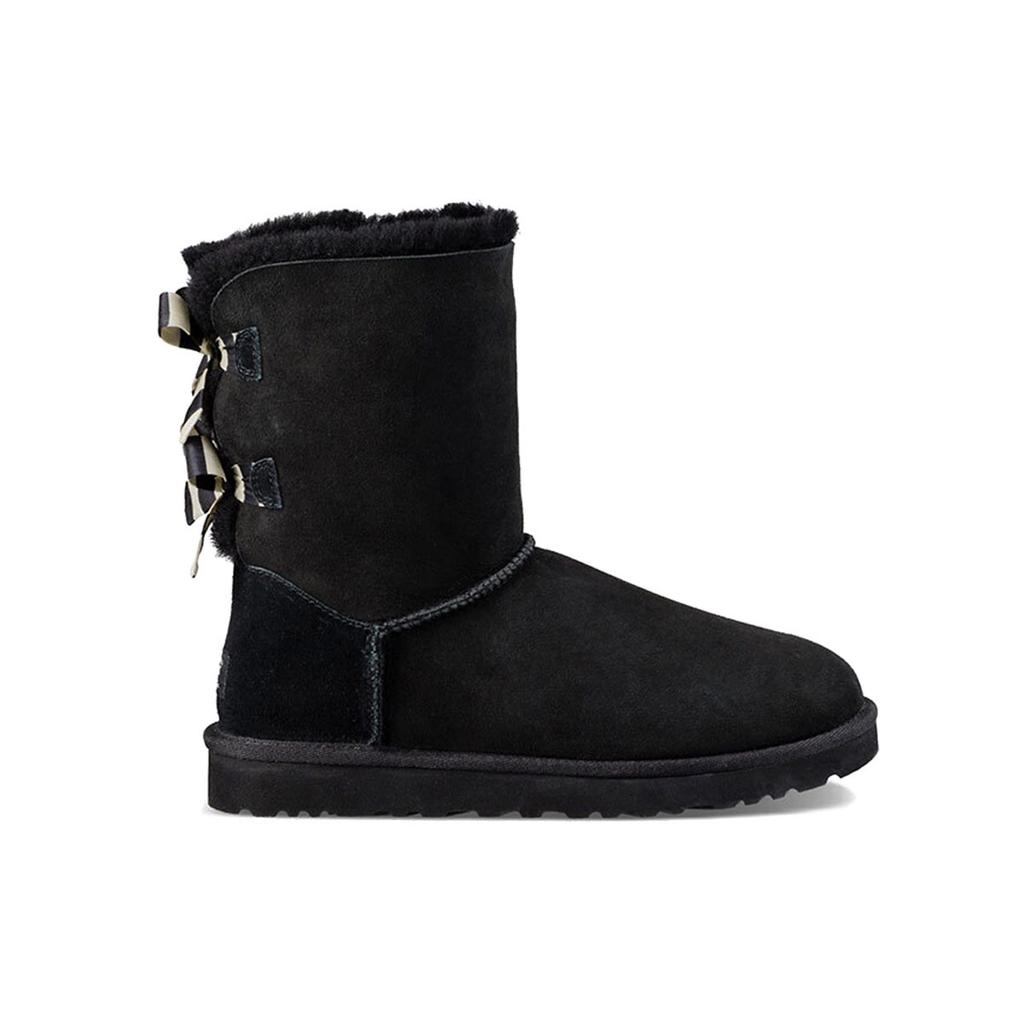 (WMNS) UGG Bailey Bow Stripe Women's 1090941-BLK