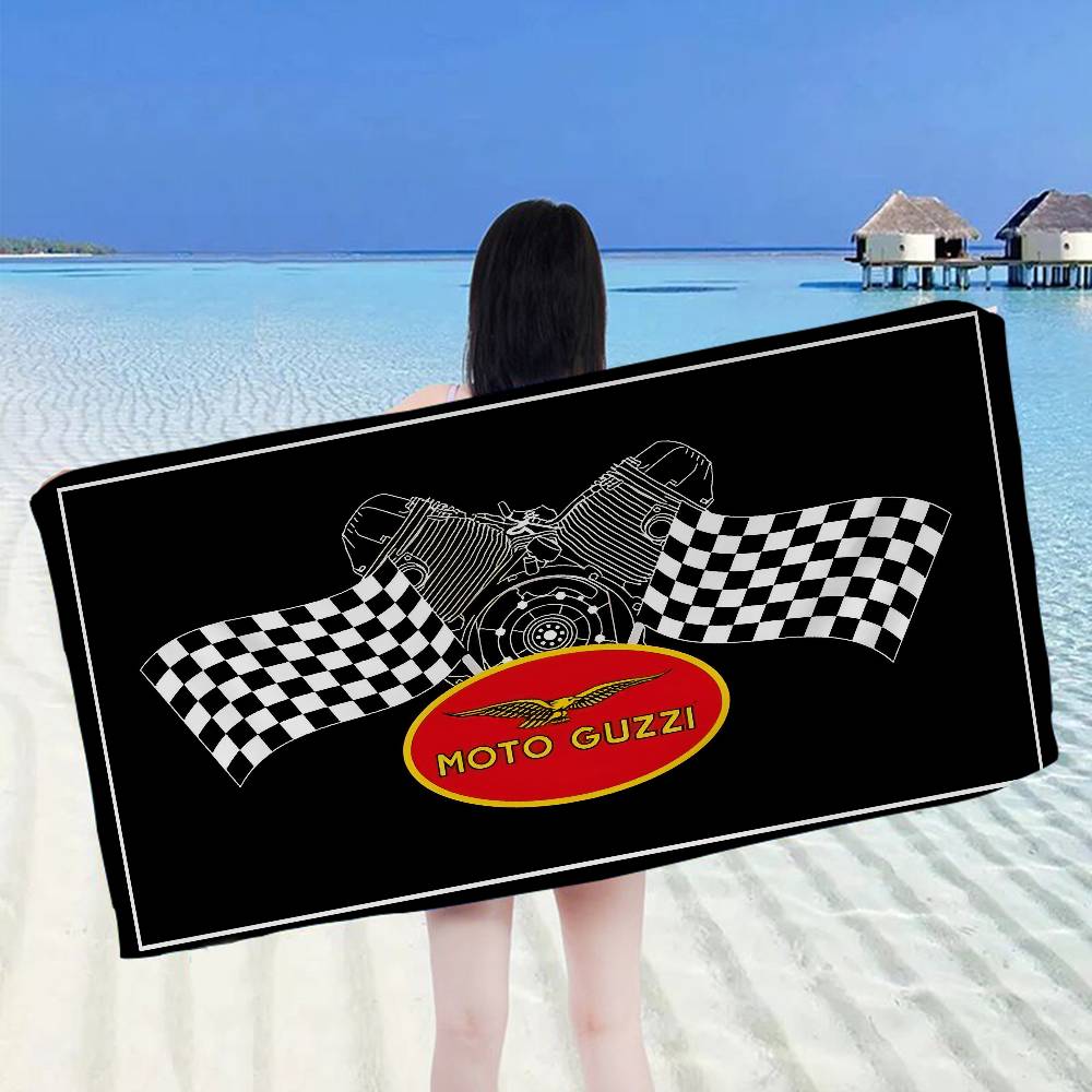 M-Moto G-Guzzi Microfiber Blanket Quick Drying Beach Towels Oversized Printing Super Absorbent Pool Towel Blanket