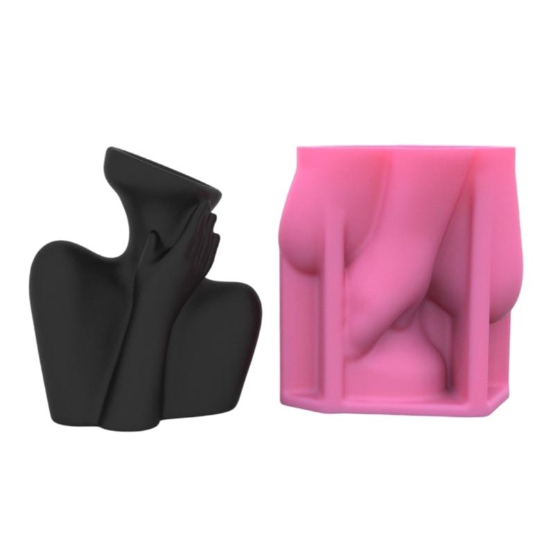 Human Body Sculpture Vase Resin Moulds for Epoxy Resin, Home Decoration, Ceramic Clay Molds for Flowerpots Vase Craft 1