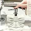Cute Bow Shaped Soap Dispenser Bathroom, Shower Hand Sanitizer, Ceramic Soap Dispenser Lotion/shampoo Pump Bottle