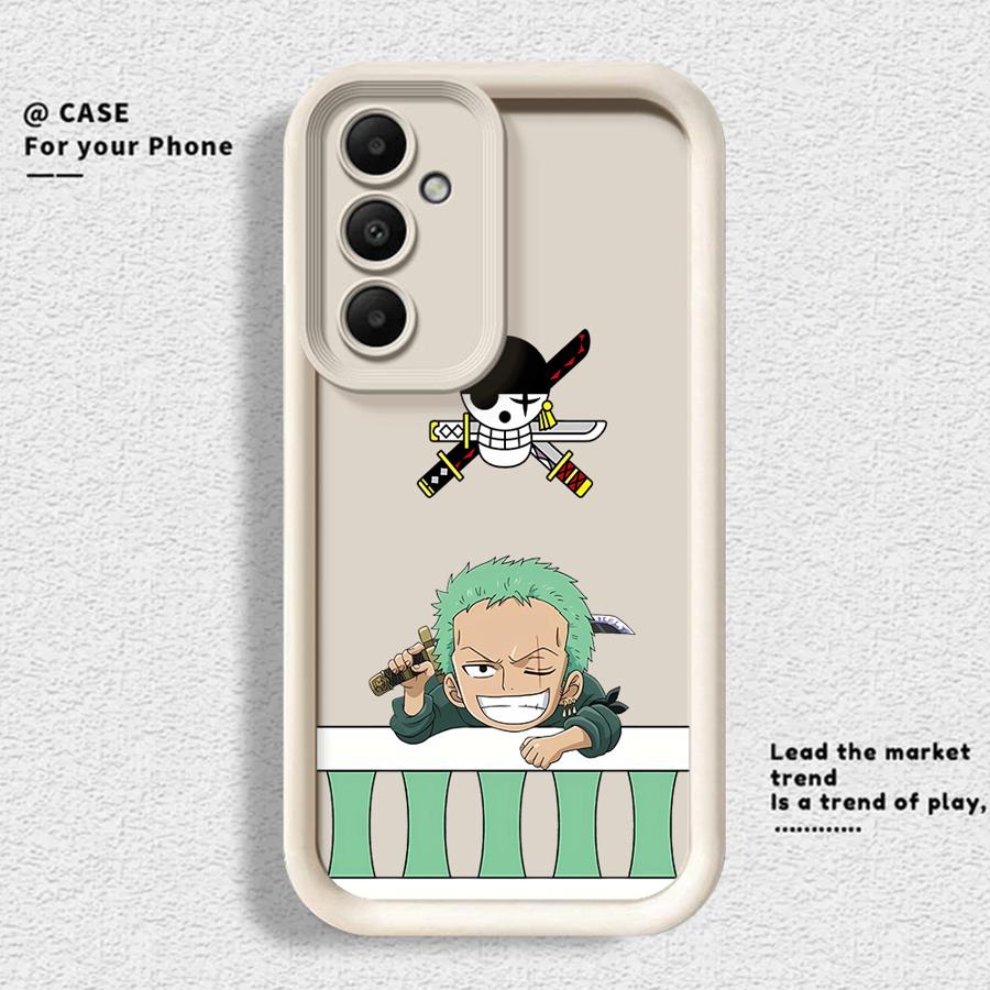 Ones P-Pieces Luffy Zoro Phone Cover Case for Samsung Galaxy A26 A32 A23 A71 A72 A15 A16 A56 A35 A36 A51 A73 A34 A12 A13 A53 A54