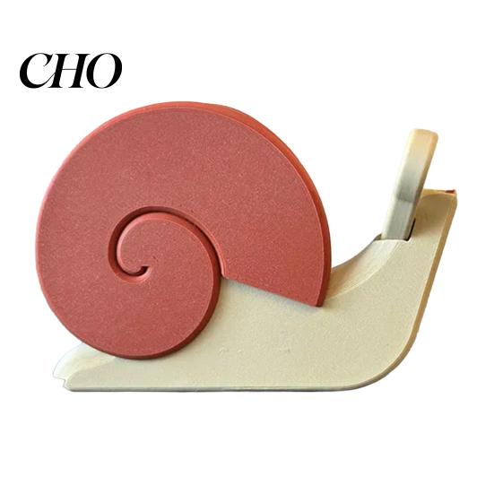 Portable Tape Dispenser 3D Printed Snail Dispenser, Universal Packaging Wrapping Holder, Design Decorative Cutting Tools for Home Office School Small snails
