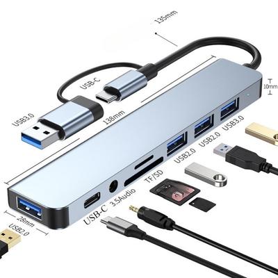 USB Type C Docking Station Hub Seven Eight In One Laptop Tablet Phone Converter USB Hub