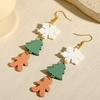 Semi-Managed Acrylic Earrings, Graduation Season Snowflake Tree Tassel Earrings