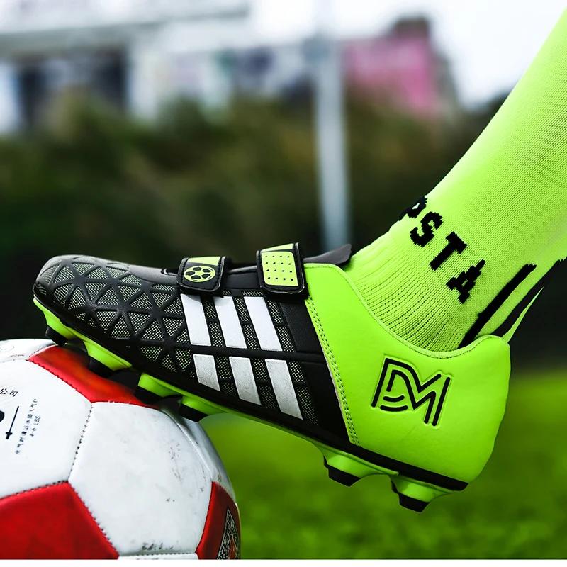 Kids Football Boots Society Soccer Shoes Original Sneaker Children Cleats Professional Training Top Quality Indoor Football Shoe