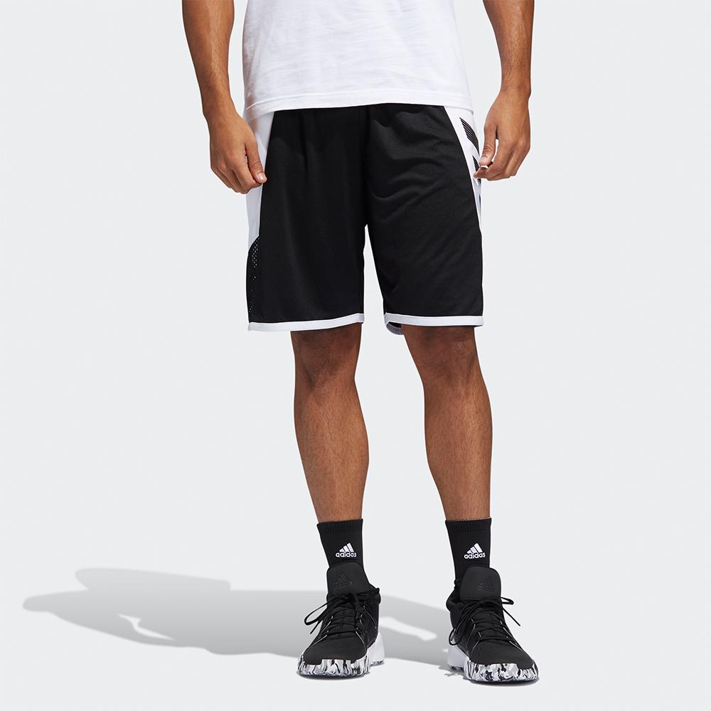 Adidas Basketball Shorts Men's Black Moderate Straight Fit Pants FH7947-