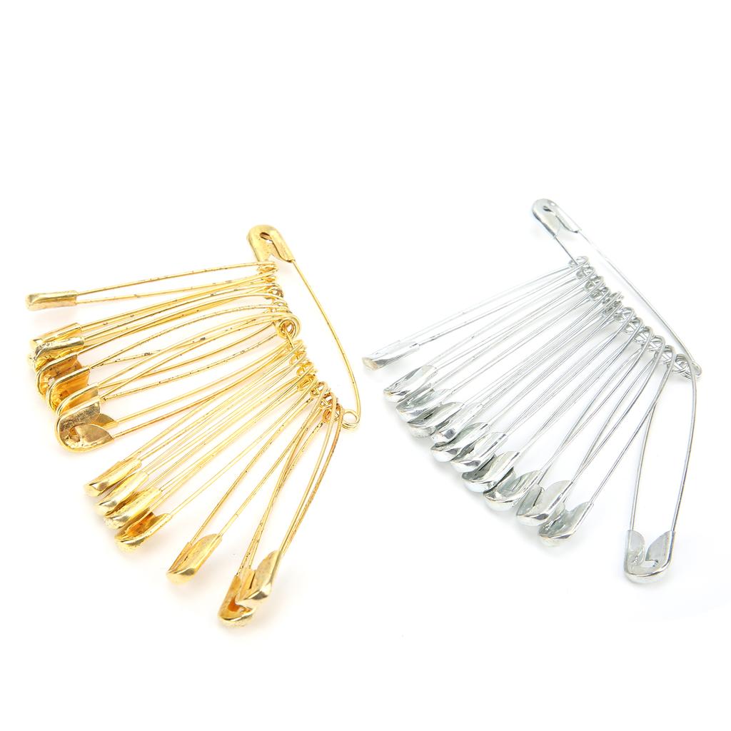 Sicherheitsnadeln 20 Stück Silber 20 Stück Golden Bunt Vereinfachtes Eisen für Schmuck Kleidung Herstellung