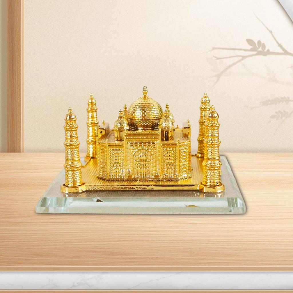 Metal India Taj Mahal Model Ornament Durable Versatile Decoration Souvenir 4x4.3x6.3inch for Home Office Decor Attractive