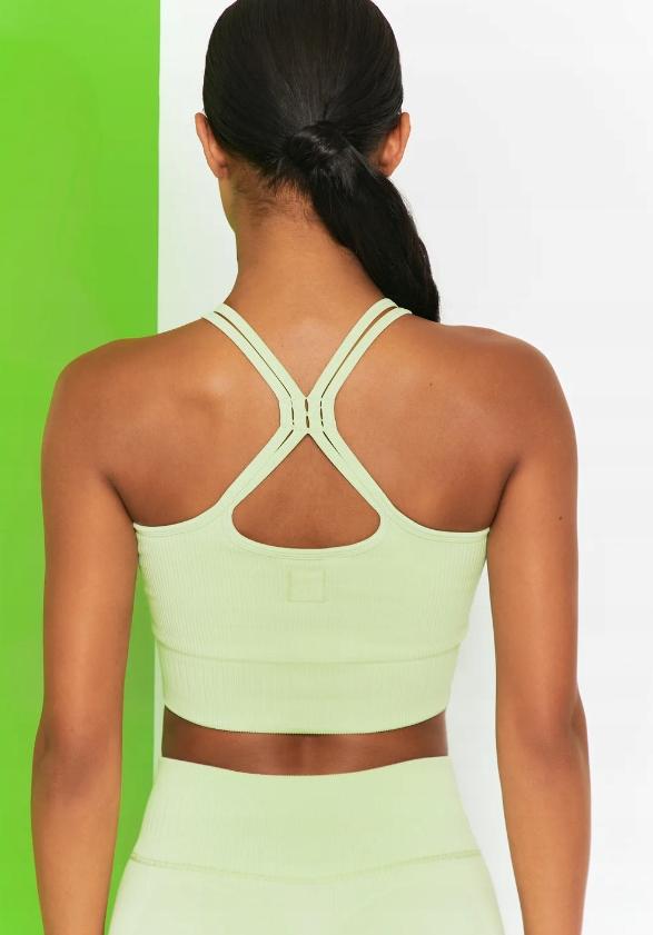 Bo+Tee Top Sportowy Prążkowany Fioletowy Xl 0A9F4_D*
