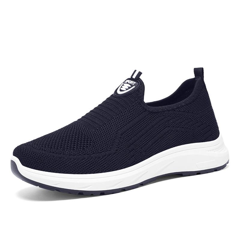 Jinshiyuanshu Shoes women's soft-soled casual shoes processing custom breathable women's single shoes one pedal flying woven shoes lazy shoes
