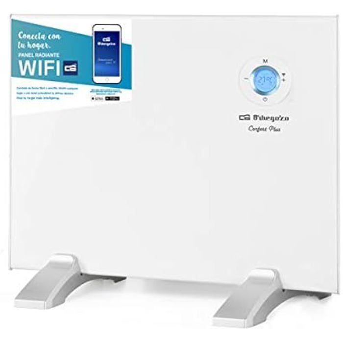 Panneau radiant numérique Wi-Fi - ORBEGOZO - REW 500 - 500 W - Programmable - 3 modes de fonctionnement