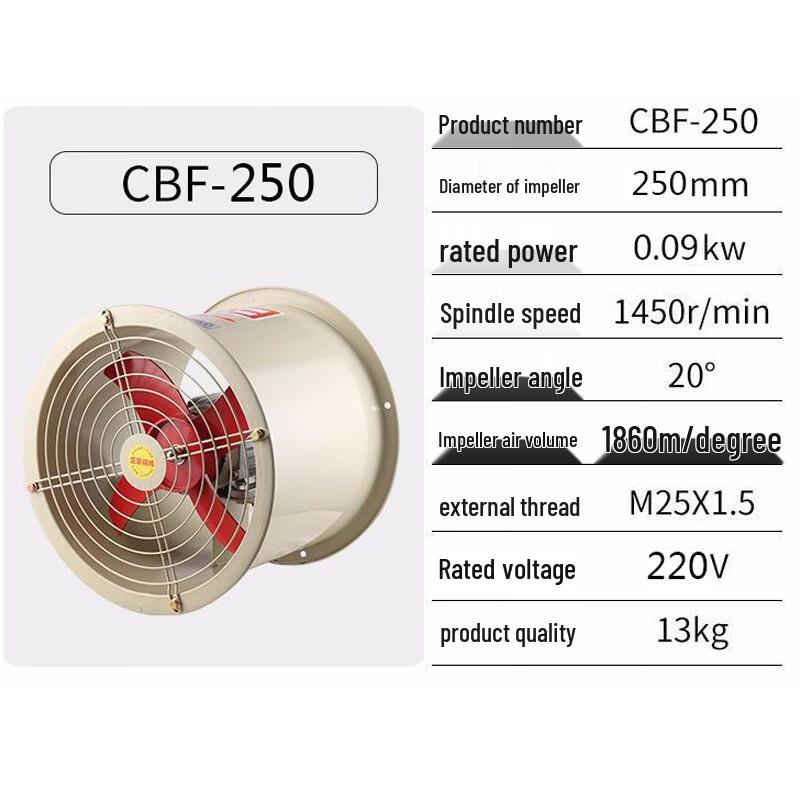 Weibaida Explosion-Proof Axial Flow Ventilation Fan