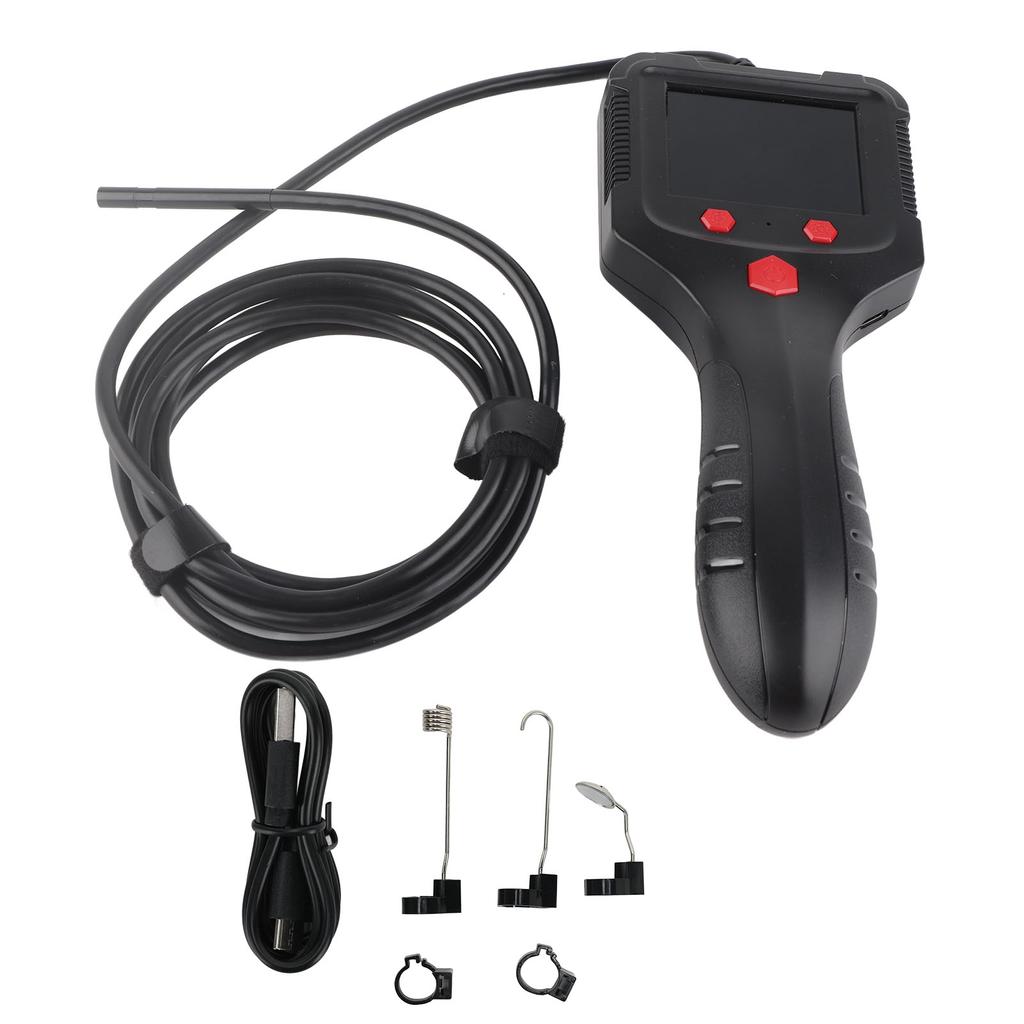 Endoscope industriel, écran HD de 2,4 pouces, boîtier ABS portatif, caméra d'inspection endoscopique pour usine