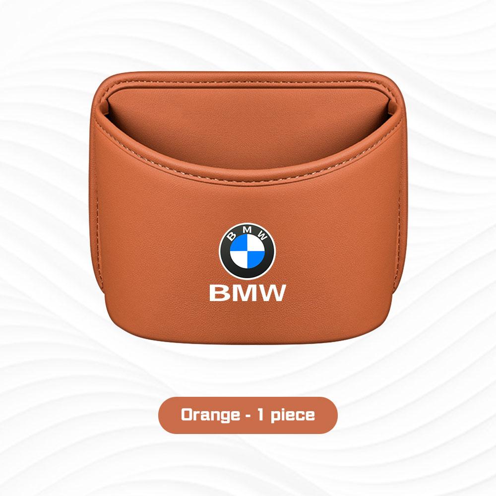BBJA7 Car Door Cup Holder Box Storage Bin Seat Back Organizer Bag For BMW E46 E87 E60 E90 F48 E70 F15 G20 G30 i4 i7 G02 G05 X1X3 X5 X6