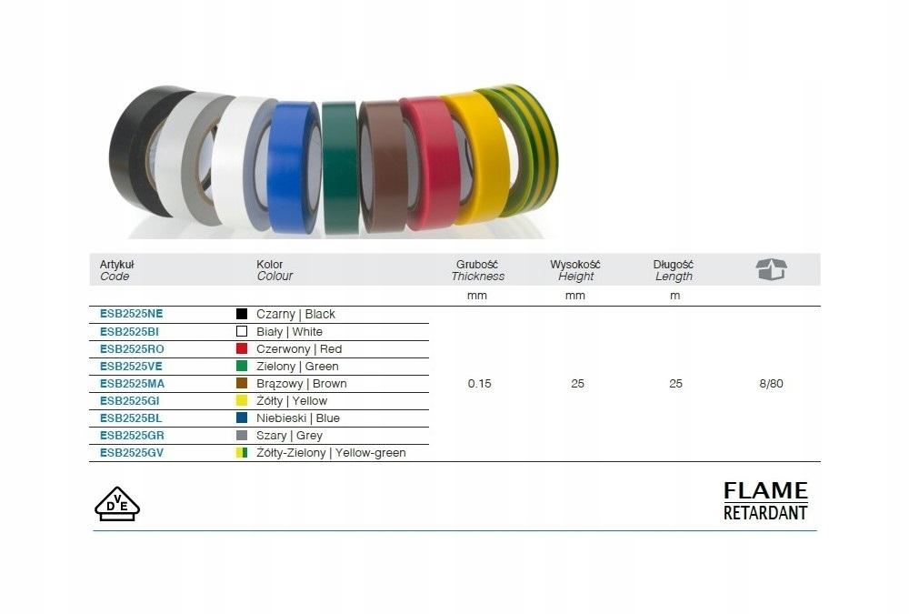 Electrical Insulating Tape 25M*25Mm Black