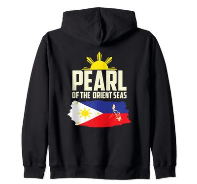Pearl of the Orient Seas Philippines Filipino Origin Zip Hoodie