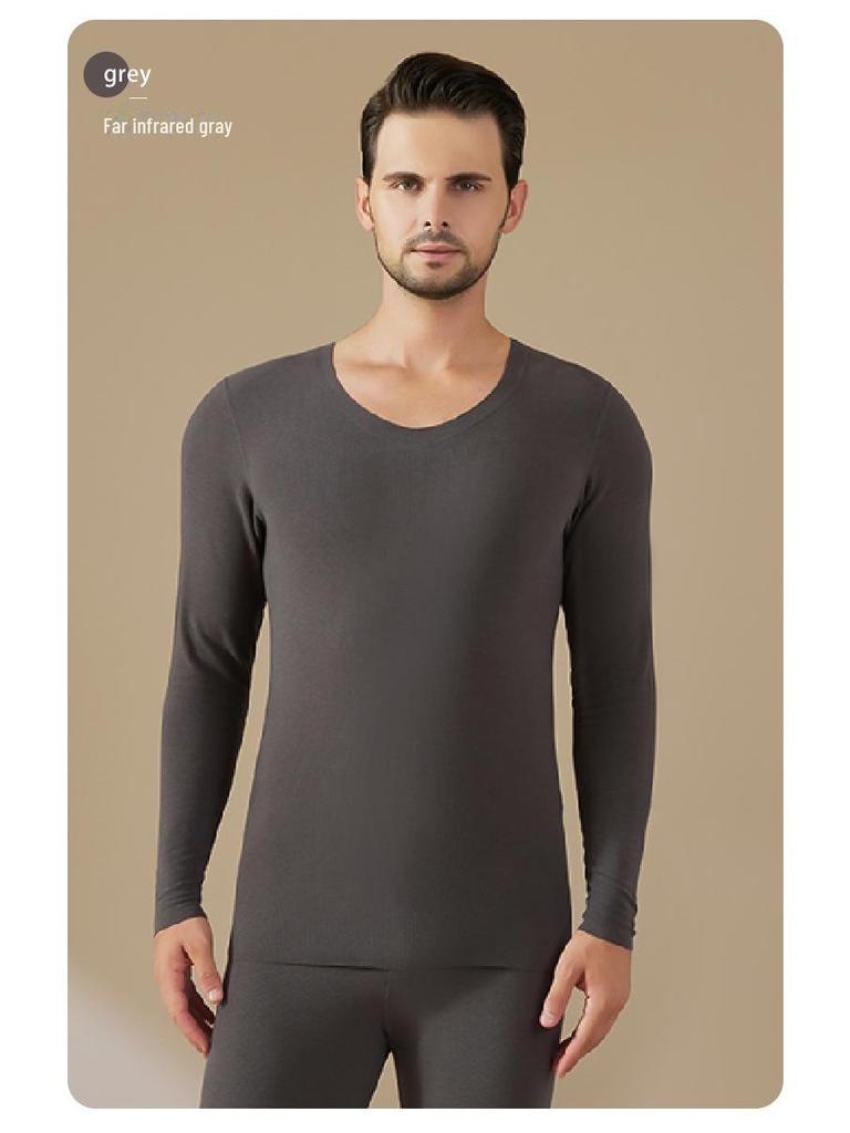 Pánské termální sametové samoohřívací triko s antibakteriální maskou - Podzimní oblečení odolné proti chladu