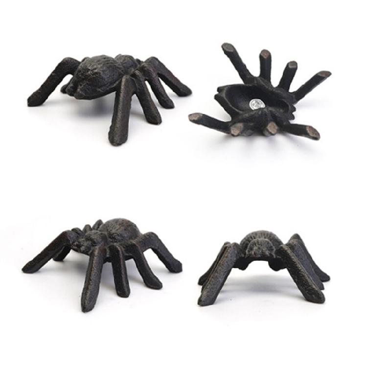 Antique Spiders Statue Cast Iron Animal Figurine Decoration Gothic Office Desk Shelf Accessories Art Piece Paperweight