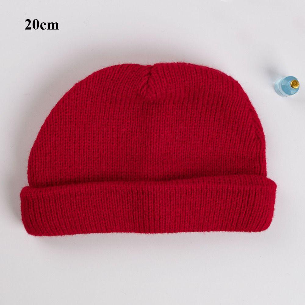 Mini Cotton Doll Hat Fashion Animal Knitted Hat Dollhouse Hats Decorations  for 10/20cm Cotton Doll