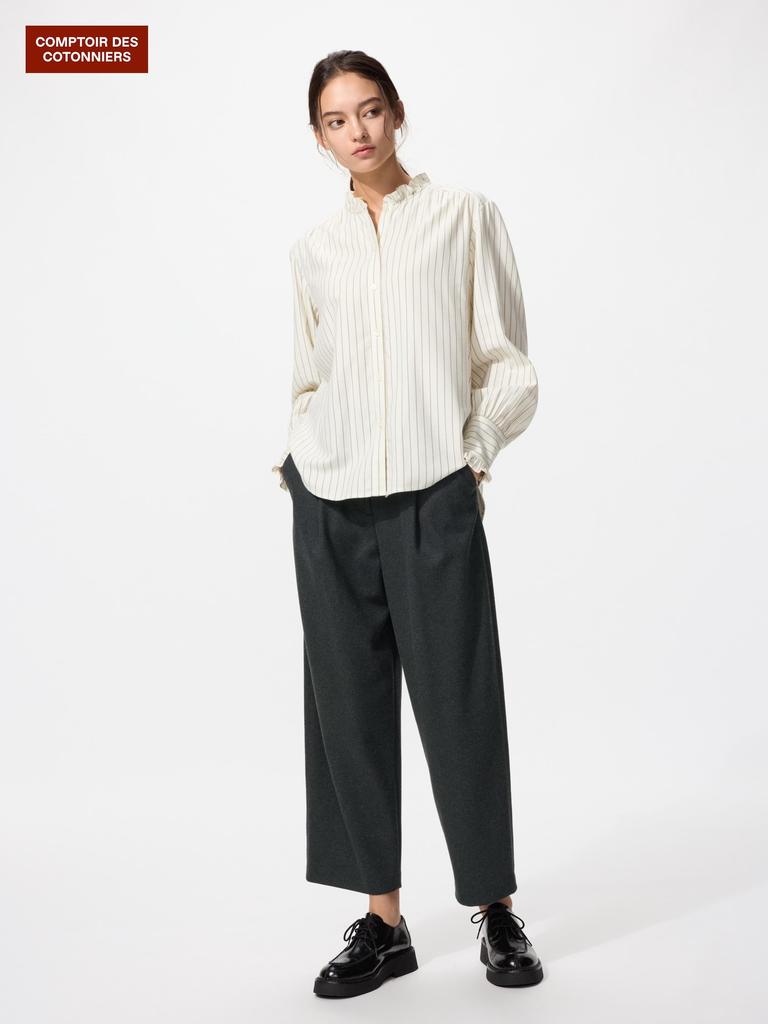 Uniqlo Brushed Jersey Barrel Leg Pants