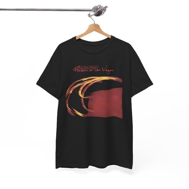 Cocteau Twins TShirt Heaven or Las Vegas Album Art Summer Unisexs and Womens Loose and Breathable cotton Tshirt Top
