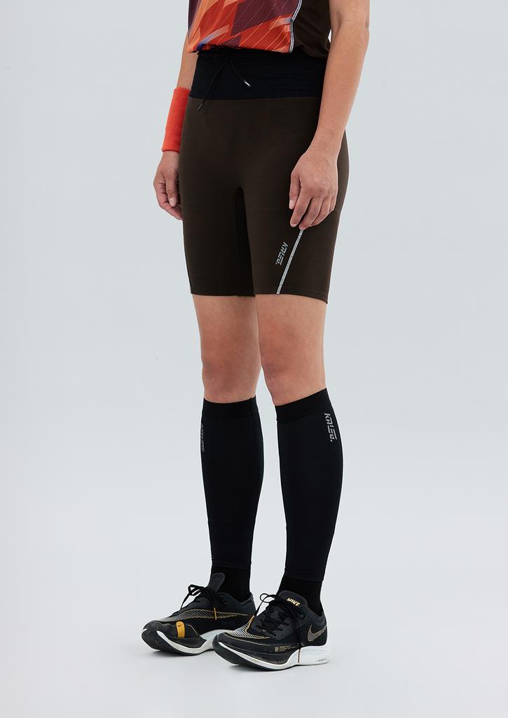 KALEG Womens Flight Short Tights (8) Dark Brown