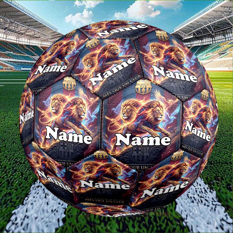 Custom Name Personalized Barcelona FC Soccer Print Size 5 Soccer Ball Training & Match Football, for Team, Kicking, Gift for Football Enthusiasts