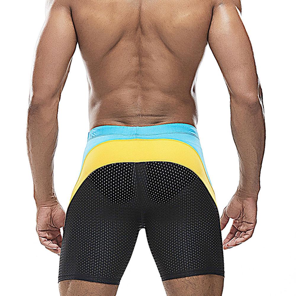 Herren-Badehose, Badehose, Netzstoff, enge Passform, sexy Badebekleidung, Strandkleidung, Bräunung, Surfen, Fitnessstudio