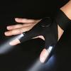 Portable LED flashlight gloves – breathable and luminous gloves, cool fingertip luminous gloves (battery powered).