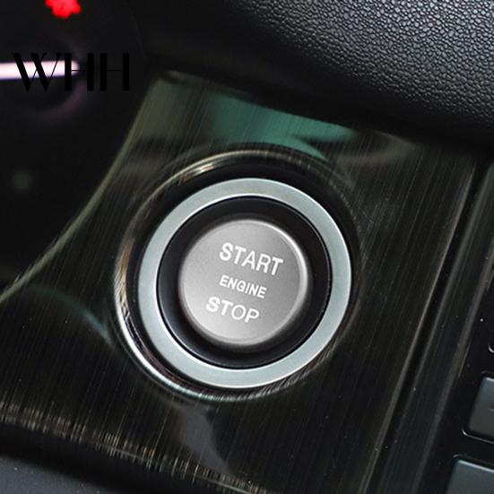 Accessoires de voiture Bouton-poussoir de démarrage/arrêt de moteur Autocollant Personnalisable Anneau Adhésif Facile à Installer Autocollant Décoratif