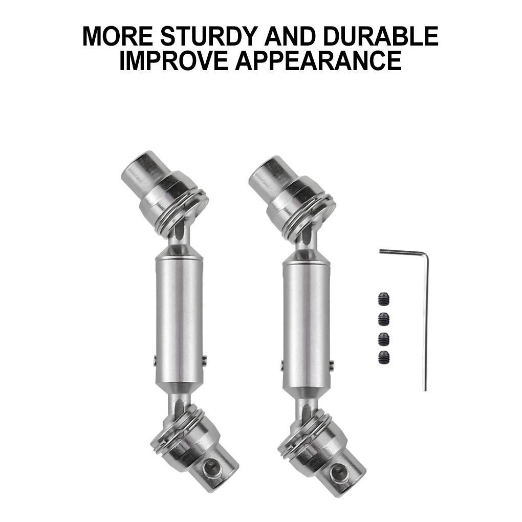 2x Steel 1/16 Universal Drive Joint For WPL C14 C24 B14 B24 B16 RC Car Part RC Car Accessories Replacement Parts