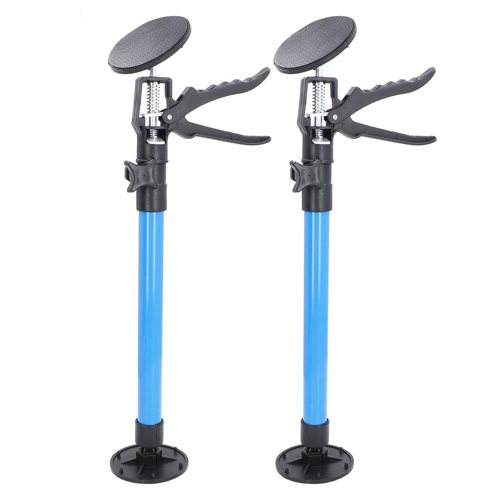 2PCS Telescopic Support Rods with Non Slip Pads Stainless Steel Adjustable Pole for Woodworking Cabi