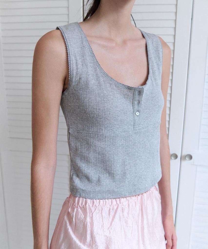 ANDNEEDS Lazy Punching Sleeveless (Melange Gray)