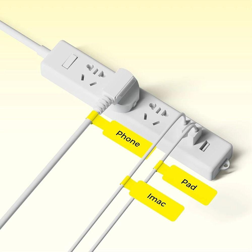 65Pcs/Roll Self Adhesive Cable Laber Paper Mini Smart Identification Fiber Tag Portable D110 Printer Sticker