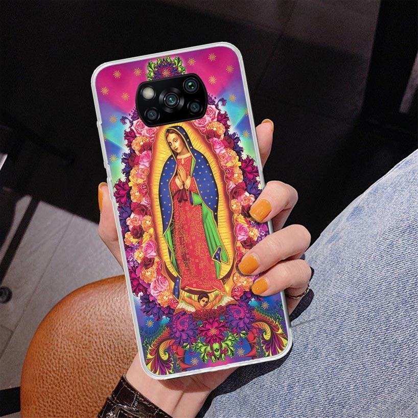 Virgin De Guadalupe Virgen Mary Phone Case For Xiaomi Poco X7 X6 X5 Pro F7 Ultra Redmi 15C 15 13C 13 12C 12 10 10A 10C 9 9A 9C 9