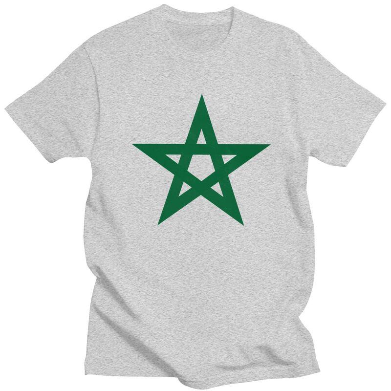 Custom Morocco Flag Tshirts for Men Short Sleeve Casual T Shirt Moroccan Proud Patriotic Tshirt Loose Fit 100 Cotton Tee