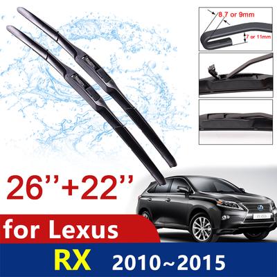 Car Wiper Blades For Lexus RX RX270 RX350 RX450h 2010 2012 2013 2014 2015 Front Windshield Wipers 270 350 450h Car Accessories