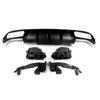 Rear Diffuser With Exhaust Tip for Mercedes-Benz E-Class W213 Standard Bumper 2016-2020 E200 E250 E300