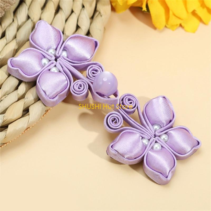 Cheongsam Buttons Cheongsam Cardigans Costume Outfit Sewing Chinese Closures Buttons Handmade Sewing Fasteners Closures D57B