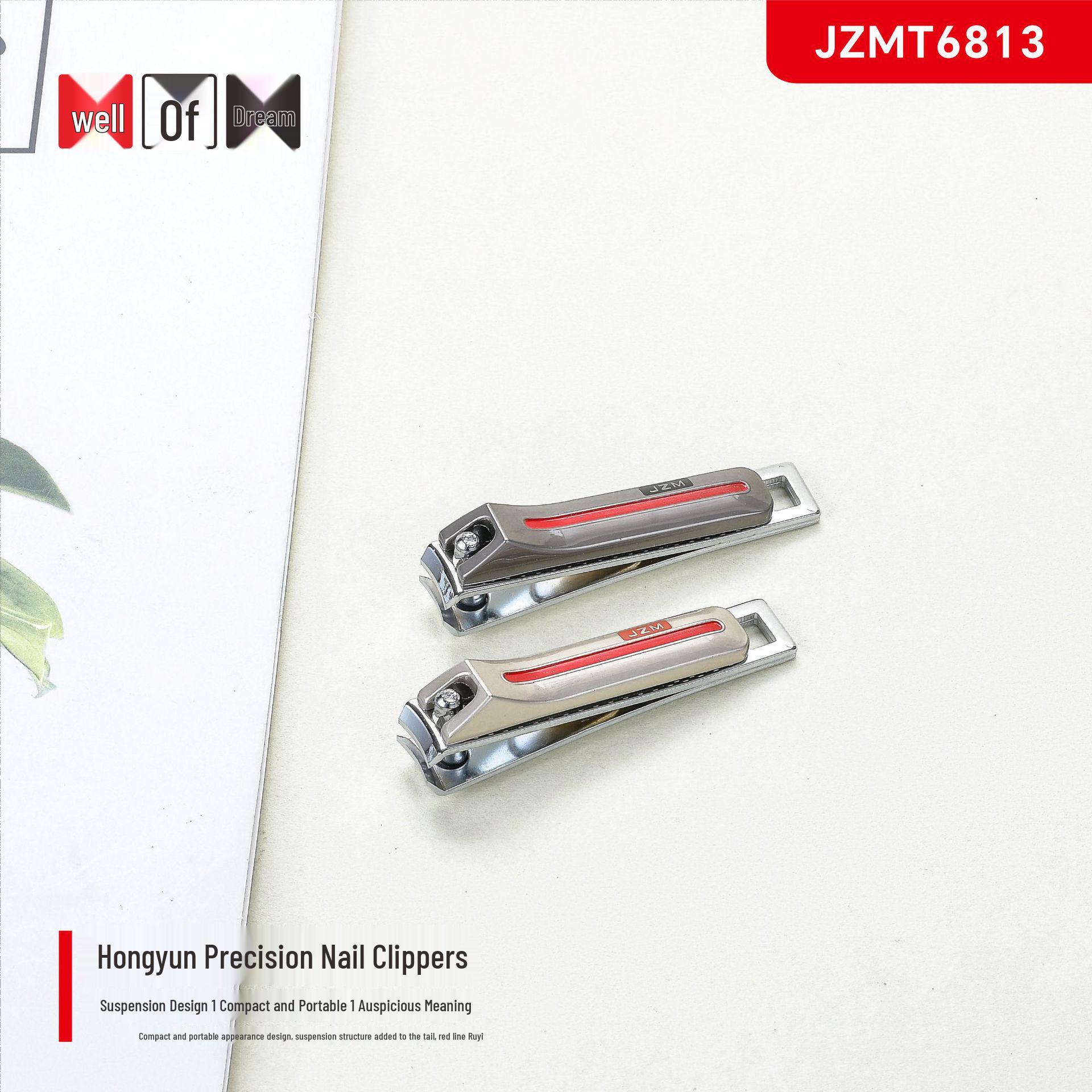 Jingzhi Meng Premium Mini Nail Clippers - Compact Manicure Tool for Home Use No