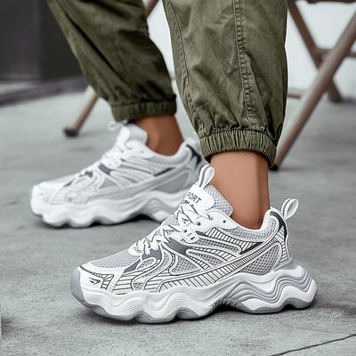 Paris Dad Shoes Student Mesh Breathable Sneakers Teenagers Heightening Platform Super Shoes Hong Kong Style Running Shoes