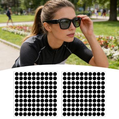 100Pcs Lens Sticker Full Light Blocking Smart Glasses Precision Stickers for Coverage LED Cut Privacy Lens Film
