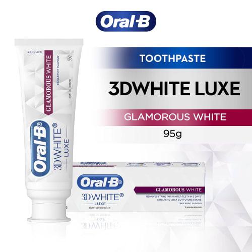 Oral-B 3D White Glamorous White Toothpaste, 95g