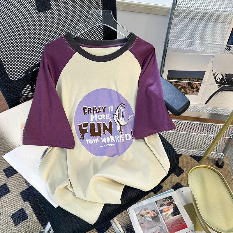 

Плюс Размер Женский Летний Хлопок Новый Печатный Топ 3XL зелёный