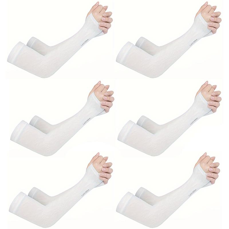 2-6 Pairs Arm Sleeves Summer Sun UV Protection Hand Cover support Running Fishing Cycling Ski Arm Cover Warmers For Men Women