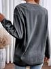 2025 European & American Casual Crew Neck Long-sleeved Pullover Sweatshirt - Autumn/Winter Fashion