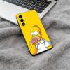 Simpsons-Funny Cartoon Phone Case For Samsung Galaxy A73,A71 A72,A70,A53,A52,A51,Soft Silicone Black Cover