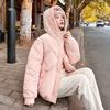 Short down cotton clothes winter women's new light and thin loose short small fashion coat